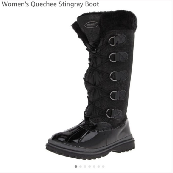 Khombu Shoes - NWOT Khombu Black Quechee Stingray Snow Boots